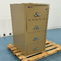 Fire King 4 Drawer Filing Cabinet image 1